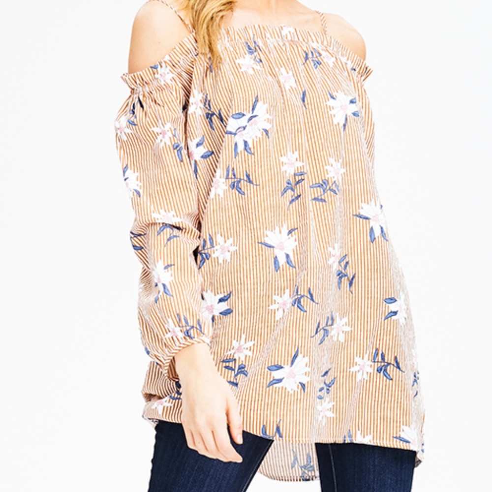 NWT Floral Boho Long Blouse - Picture 4 of 7